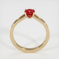 0.73 Ct. Ruby Ring, 18K Yellow Gold 3