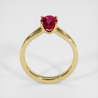 1.20 Ct. Ruby Ring, 18K Yellow Gold 3