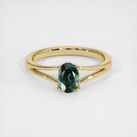 1.10 Ct. Sapphire Ring, 18K Yellow Gold 1