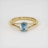 1.16 Ct. Sapphire Ring, 18K Yellow Gold 1
