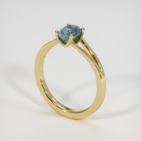 1.16 Ct. Sapphire Ring, 18K Yellow Gold 2