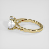 3.01 Ct. White Sapphire Ring, 18K Yellow Gold 4