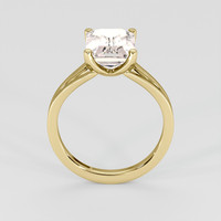 4.16 Ct. Peach Sapphire Ring, 18K Yellow Gold 3