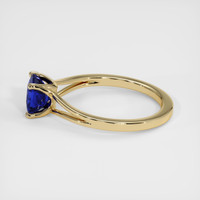 1.34 Ct. Blue Sapphire Ring, 18K Yellow Gold 4