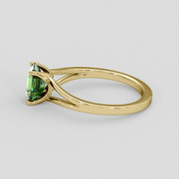 1.41 Ct. Green Sapphire Ring, 18K Yellow Gold 4