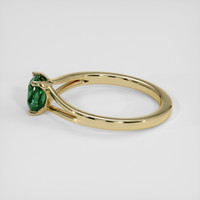 1.22 Ct. Green Sapphire Ring, 18K Yellow Gold 4