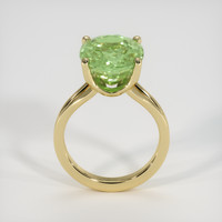 10.19 Ct. Green Sapphire Ring, 18K Yellow Gold 3