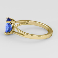 1.48 Ct. Blue Sapphire Ring, 18K Yellow Gold 4