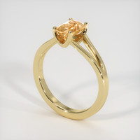 0.98 Ct. Sapphire Ring, 18K Yellow Gold 2
