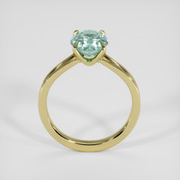 1.68 Ct. Bluish Green Sapphire Ring, 18K Yellow Gold 3