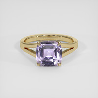 3.02 Ct. Purple Sapphire Ring, 18K Yellow Gold 1