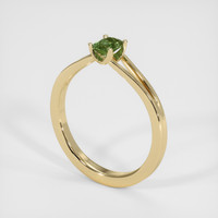0.51 Ct. Sapphire Ring, 18K Yellow Gold 2