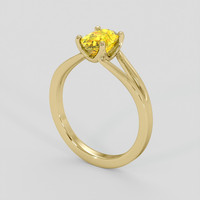 1.34 Ct. Yellow Sapphire Ring, 18K Yellow Gold 2