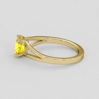 1.34 Ct. Yellow Sapphire Ring, 18K Yellow Gold 4