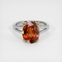 5.16 Ct. Gemstone Ring, 14K Yellow & White 1