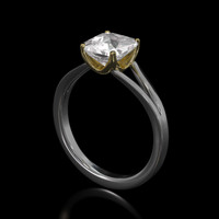 1.20 Ct. Gemstone Ring, 14K Yellow & White 2