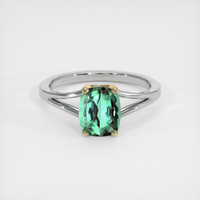 1.58 Ct. Gemstone Ring, 14K Yellow & White 1