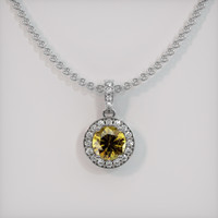 1.01 Ct. Gemstone Pendant, Platinum 950 1