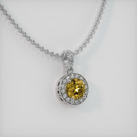 1.01 Ct. Gemstone Pendant, Platinum 950 2