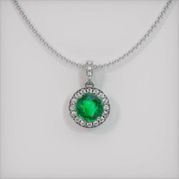 Emerald Pendant 1.13 Ct., 18K White Gold Preview