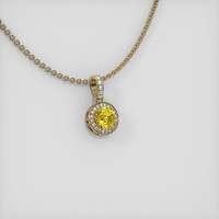 0.91 Ct. Sapphire Pendant, 14K Yellow Gold 2