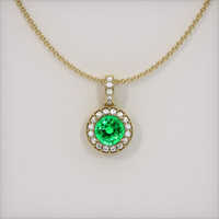 Emerald Pendant 1.05 Ct., 18K Yellow Gold Preview