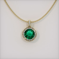Emerald Pendant 3.10 Ct., 18K Yellow Gold Preview