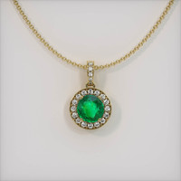 Emerald Pendant 1.13 Ct., 18K Yellow Gold Preview
