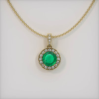 Emerald Pendant 1.08 Ct., 18K Yellow Gold Preview