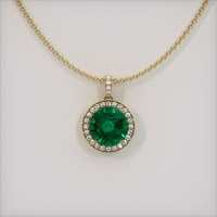 Emerald Pendant 4.10 Ct., 18K Yellow Gold Preview