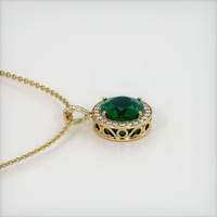 4.10 Ct. Emerald   Pendant, 18K Yellow Gold 3