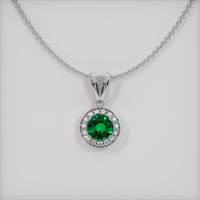 Emerald Pendant 1.04 Ct. 18K White Gold Preview