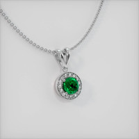 Emerald Pendant 1.04 Ct. 18K White Gold Preview