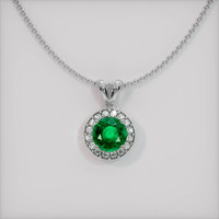 Emerald Pendant 0.85 Ct. 18K White Gold Preview
