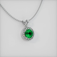 Emerald Pendant 0.85 Ct. 18K White Gold Preview