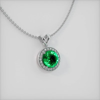 Emerald Pendant 3.59 Ct., 18K White Gold Preview