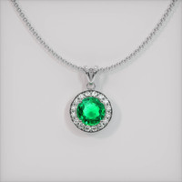 Emerald Pendant 0.93 Ct. 18K White Gold Preview