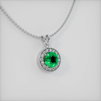 Emerald Pendant 0.93 Ct. 18K White Gold Preview