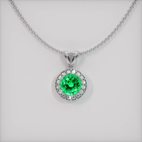 Emerald Pendant 1.05 Ct., 18K White Gold Preview