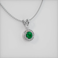 Emerald Pendant 0.77 Ct., 18K White Gold Preview
