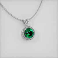 Emerald Pendant 2.88 Ct. 18K White Gold Preview