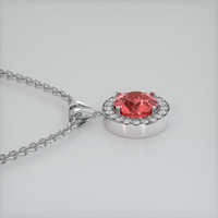 2.10 Ct. Gemstone Pendant, 18K White Gold 3