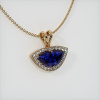 2.51 Ct. Sapphire Pendant, 14K Yellow Gold 2