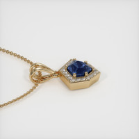 1.84 Ct. Sapphire Pendant, 14K Yellow Gold 3