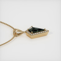 2.18 Ct. Sapphire Pendant, 14K Yellow Gold 3
