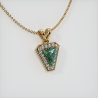0.93 Ct. Sapphire Pendant, 14K Yellow Gold 2