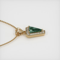 0.93 Ct. Sapphire Pendant, 14K Yellow Gold 3