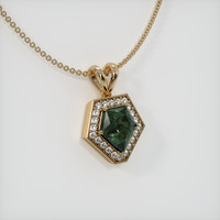 3.44 Ct. Sapphire Pendant, 14K Yellow Gold 2