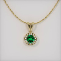 Emerald Pendant 1.04 Ct., 18K Yellow Gold Preview