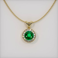 Emerald Pendant 0.85 Ct., 18K Yellow Gold Preview